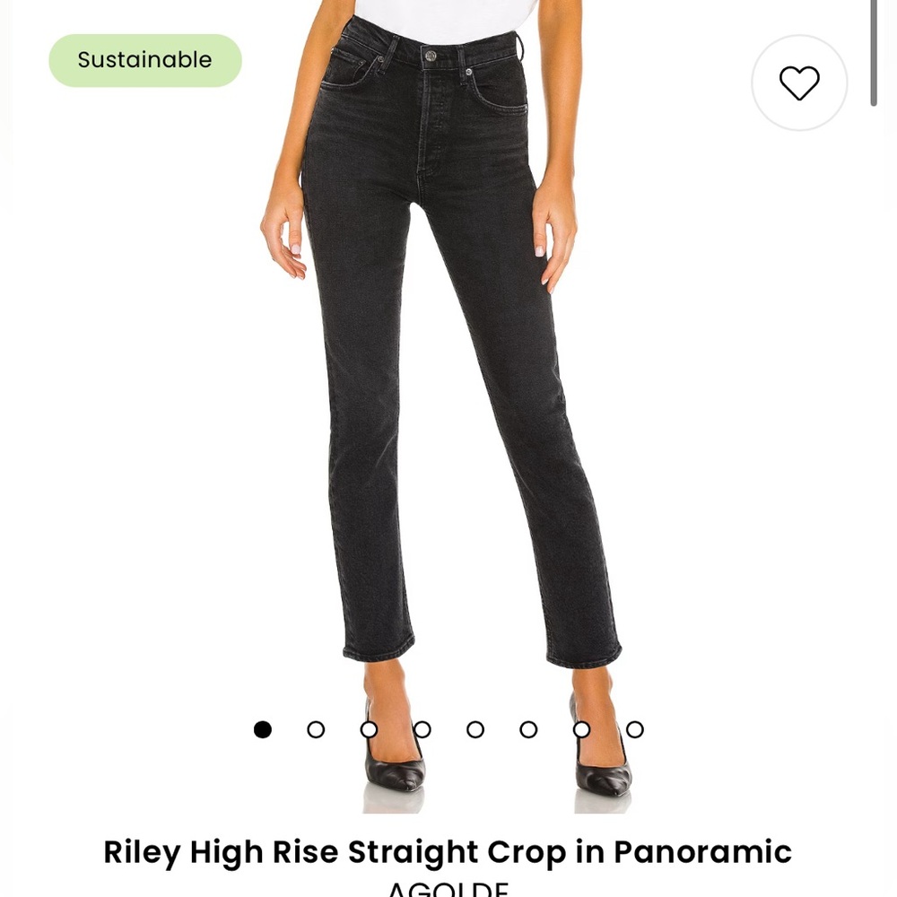 Agolde Riley high rise crop jean
